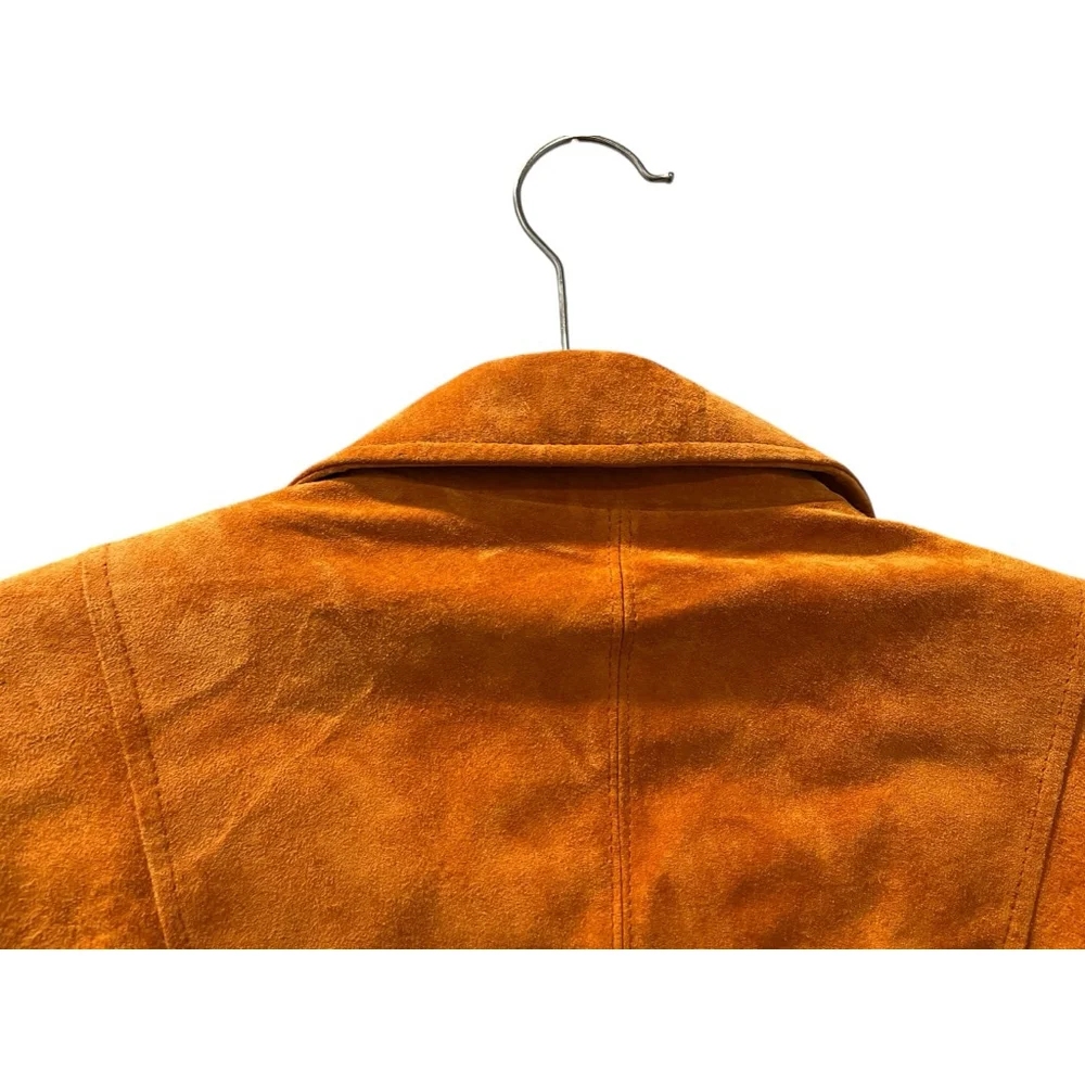 Vintage Adler Collection Leather Suede Burnt Orange Jacket Size Large Women's